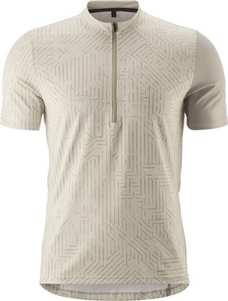 Gonso Radtrikot GONSO Adventure Jersey Halfzip M, Herren, Gr. S, grau (hellgrau), 88% Polyester (recycelt), 12% Elasthan, Rundhals, Trikots Radtrikot, Herre