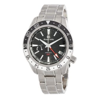 Grand Seiko Pre-owned Grand Seiko Sport GMT Black Dial Mens Watch SBGE277