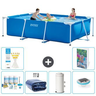 Intex Piscina Con Estructura Rectangular - 300x200x75 Cm - 7-piezas S54
