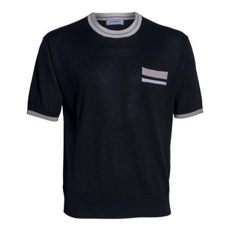 Paolo Pecora T-Shirts, male, Black, Size: S Short-sleeve Crewneck