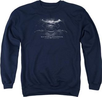Gildan Batman V Superman Bw Logo Adult Crewneck Sweatshirt