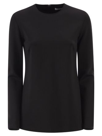 Max Mara Mxpneutro slim-fit top met ronde hals