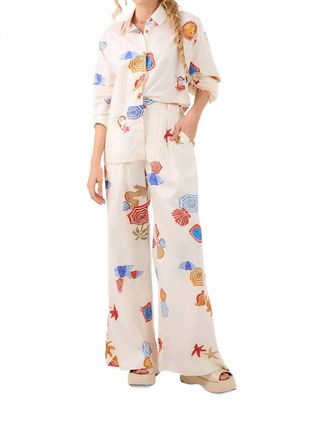 Dress To Sun Print Shirt In White