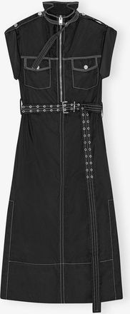 Ganni Black Nylon Dress - Size 34