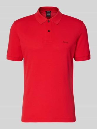 HUGO BOSS Regular Fit Poloshirt aus reiner Baumwolle Modell PALLAS in Rot, Gr&ouml;&szlig;e XXXL