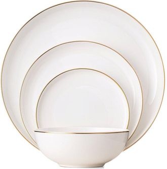 Godinger Brentwood Bone Porcelain 16pc Dinnerware Set