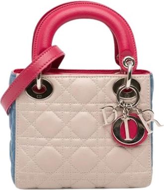 Dior Pre-owned Mini Lady - Dames - Vintage Mini Tas - Veelkleurig - ONE Size - Leer - Vintage