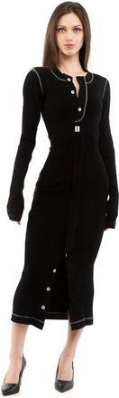 Moschino Multicolor Cotton Casual Womens Dress