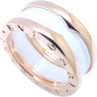 Bulgari Pink Gold (18K) Ceramic Band Ring (Pre-Owned)