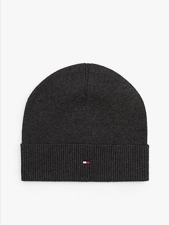 Tommy Hilfiger TH Flag Lightweight Beanie With Cashmere