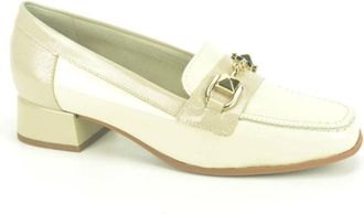 Pitillos Kant mocassin in beige en taupe - Dames - Pumps - Beige - 39 EU - Schoenen