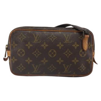 Louis Vuitton Pochette Marly Bandouliere Monogram Canvas Brown Canvas Handbag (Pre-Owned)