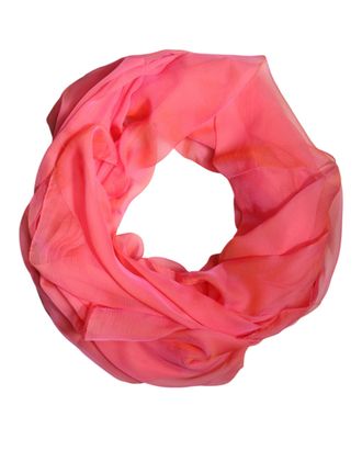 Dolce & Gabbana Womens Silk Rectangle Wrap Shawl Pink
