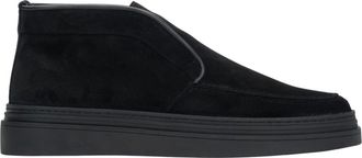Estro & Luminara Warme Verhoogde Loafers - Heren - Enkellaarsjes - Zwart - 42 EU - Leer - Schoenen