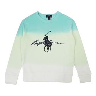Ralph Lauren Dip-dye Sweatshirt - male - Ralph Lauren - Kids Sweatshirts - Multicolor - 16 Y - Kids