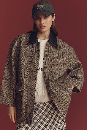 Pilcro Wool Blend Barn Jacket