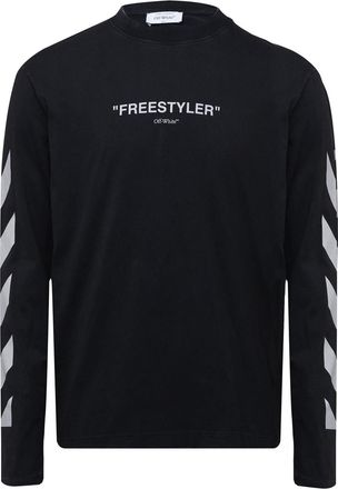 Off-white Mens Off White Off Ecm L S Tee in Black - - Size Small