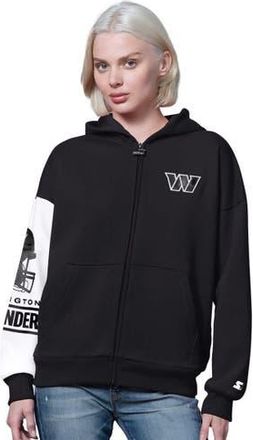 Starter Womens Starter Black Washington Commanders 4th Down Full-Zip Hoodie at Nordstrom, Size Xx-Large