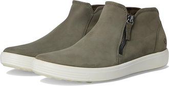 Ecco Soft 7 Low Cut Zip Bootie Womens Shoes Smokey Olive Nubuck : EU 41 (US Womens 10-10.5) M, Leather