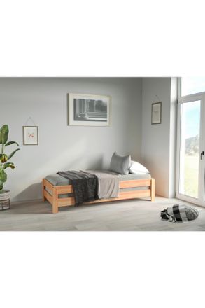 MID.YOU Mid.you Stapelbett, Kernbuche, Holz, Kernbuche, massiv, H&ouml;he ca. 25 cm, einzeln stellbar, 90x200 cm, Schlafzimmer, Betten, G&auml;stebetten