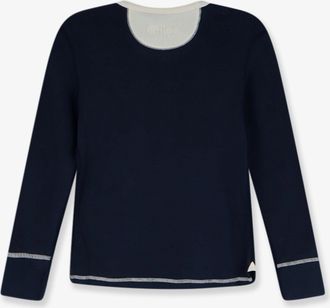 Chlo&eacute; Womens Sweater, Cotton, Blue