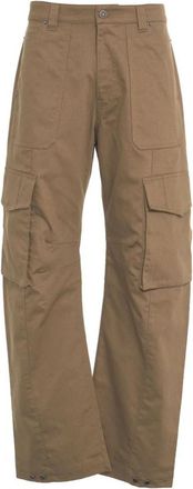 Golden Goose Beige Wide Leg Cargo Broek - Heren - Straight fit broeken - Beige - M - Broeken