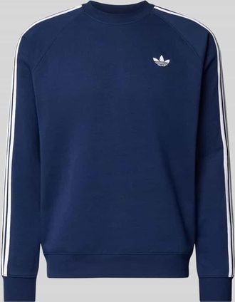adidas Originals Sweatshirt mit Label-Stitching in Marine, Gr&ouml;&szlig;e XXL