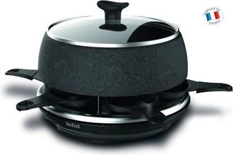 T-fal Raclette Fondue Crepe Queso Gratinado Caja 6pen1 6 Tazas - Re12c812