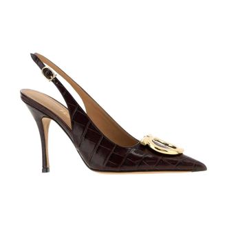 Ferragamo Dames, Schoenen, Bruin, Maat: 35 1/2 EU Leer