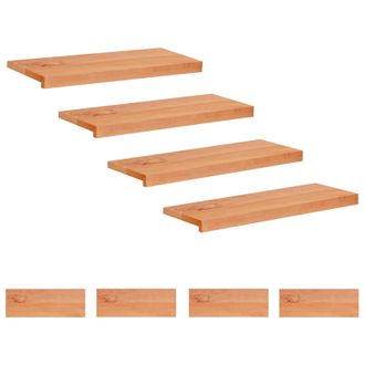 vidaXL Alfombras Para Escalones 8 Uds. 70 X 25 X 2 Cm Barniz Vidaxl