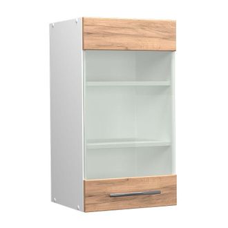 Vicco Armario De Cocina Con Vidrio Fame-line, Roble Dorado, 40 Cm Vicco