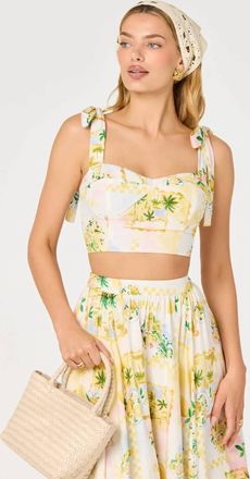 Astr Kaleigh Top In Lemon Paradise