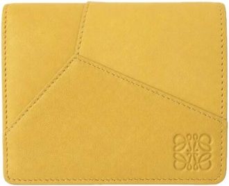 Loewe Puzzle Compact Zip Wallet - female - Loewe - Wallets & Cardholders - Yellow - ONE SIZE - Accessories
