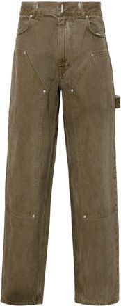 Givenchy Carpenter wide-leg jeans - men - Cotton/Cotton/Polyester - 36 - Grey
