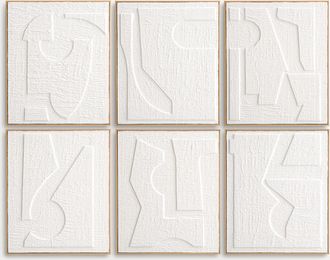 AM.PM Set van 6 kaders in reli&euml;fpapier, Hekatos