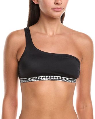 Lemlem Lena One-Shoulder Bikini Top