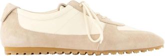 Aeyde Schoenen, Dames, Beige, 36 EU, Leer, Uma Sneakers