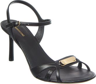 Ferragamo Ferragamo New Vara Leather Sandal