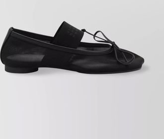 Maison Margiela mesh bow ballerina shoes