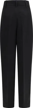 Max Mara Womens Mstsumero Pants Linen Batavia Nero Trousers