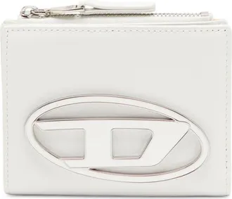 Diesel 1DR Leather Bifold Wallet in White at Nordstrom