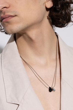 Isabel Marant Brass Necklace, Mens, Silver