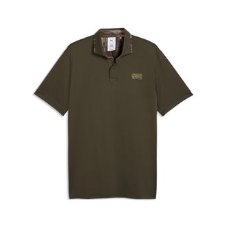 Puma Polo da golf PUMA x REALTREE Solid da uomo, Accessori, Verde, XXL