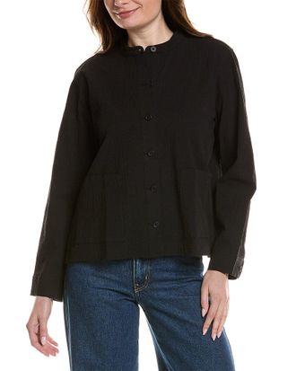 Eileen Fisher Eileen Fisher Mandarin Collar Jacket