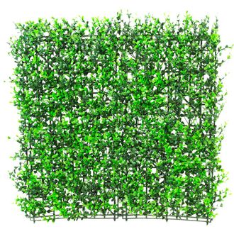 PRIMROSE Buxus Artificial Hedge Outdoor Patio Fence 4 Panels 50cm x 50cm in None | Size: 50 cm x 50 cm