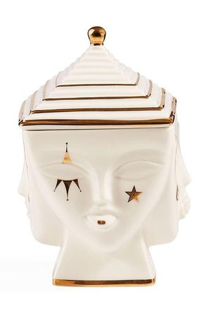 Jonathan Adler Gilded Masquerade Box in White /Gold at Nordstrom