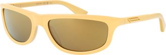Bottega Veneta Unisex Sunglasses Bv1327s Yellow-Bronze Acetate Yellow-Yellow-Bronze Yellow/yellow/bronze
