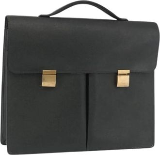 Louis Vuitton Pre-owned Vintage Business Bag - Dames - Vintage Handtas - Zwart - ONE Size - Leer - Vintage