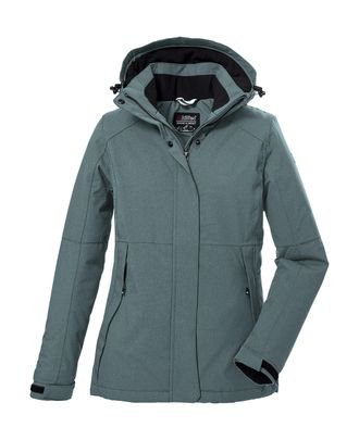 Killtec Outdoorjacke KILLTEC KOW 37 WMN JCKT, Damen, Gr. 40, blau (graublau), Oberstoff: 100% Polyester, Futter: 100% Polyester, Wattierung: 100% Polyester, J