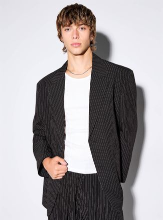 Le 31 Mens Banker-stripe black jacket Imported from Seoul